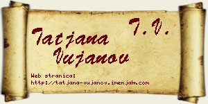 Tatjana Vujanov vizit kartica